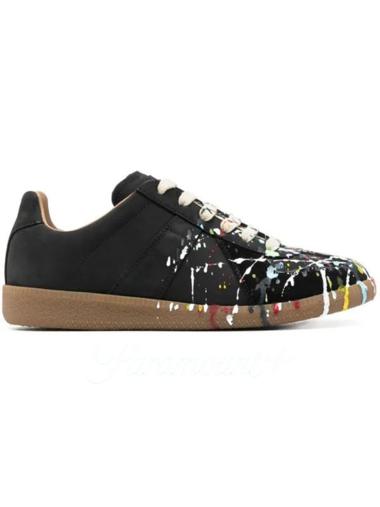 Maison Margiela Replica Sneakers Paint Splatter Black