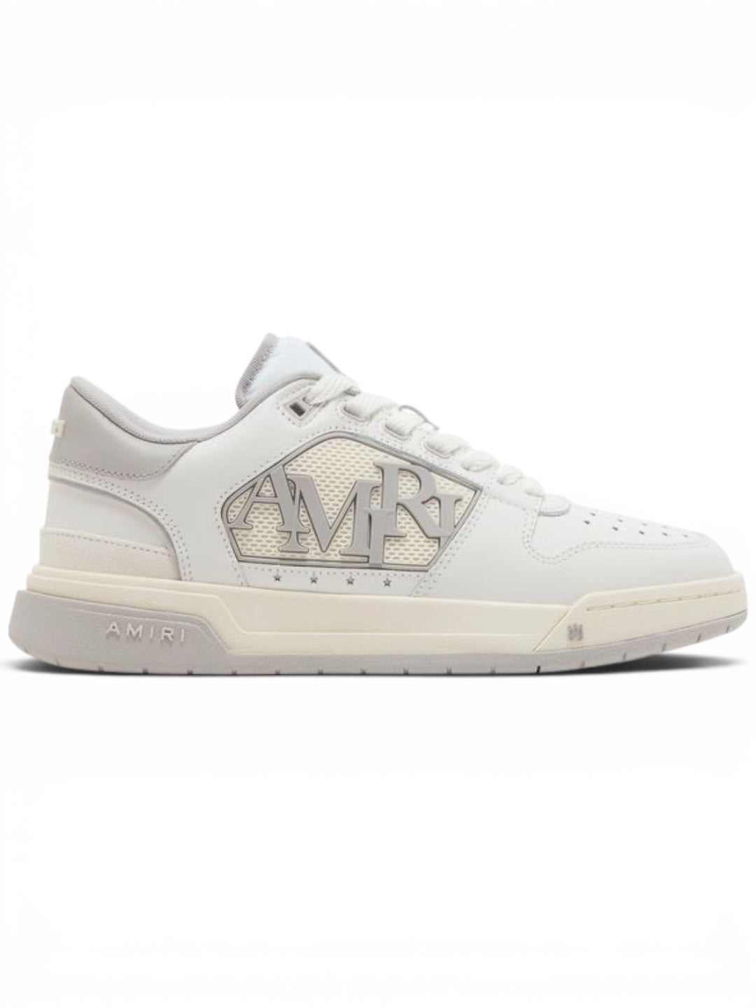 Amiri Classic Low White Grey