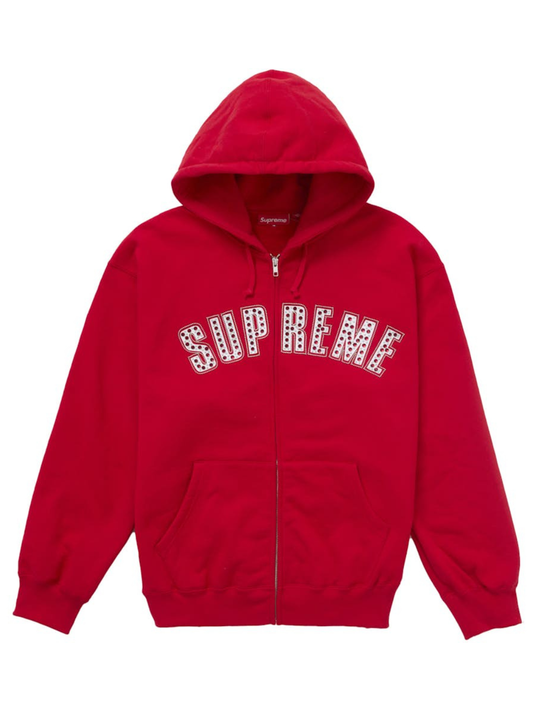 Supreme B.b. Simon Zip Up Hooded Sweatshirt Red