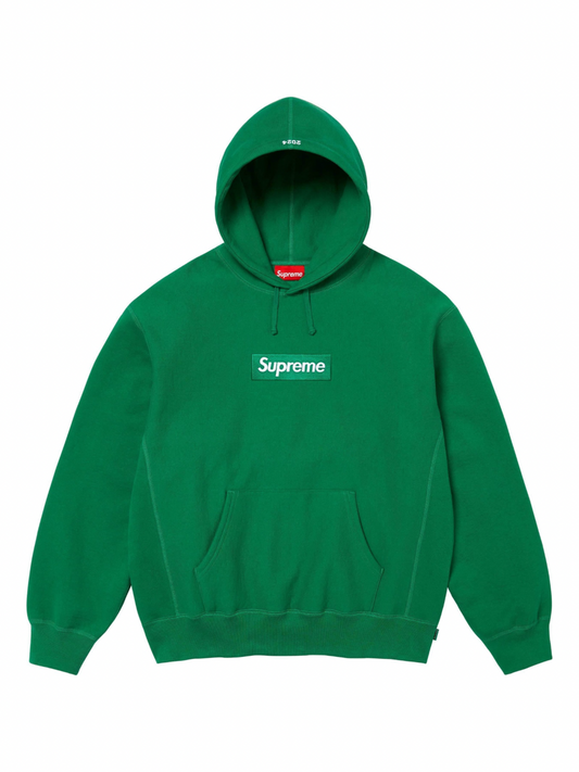 Supreme Box Logo Hooded Sweatshirt Green