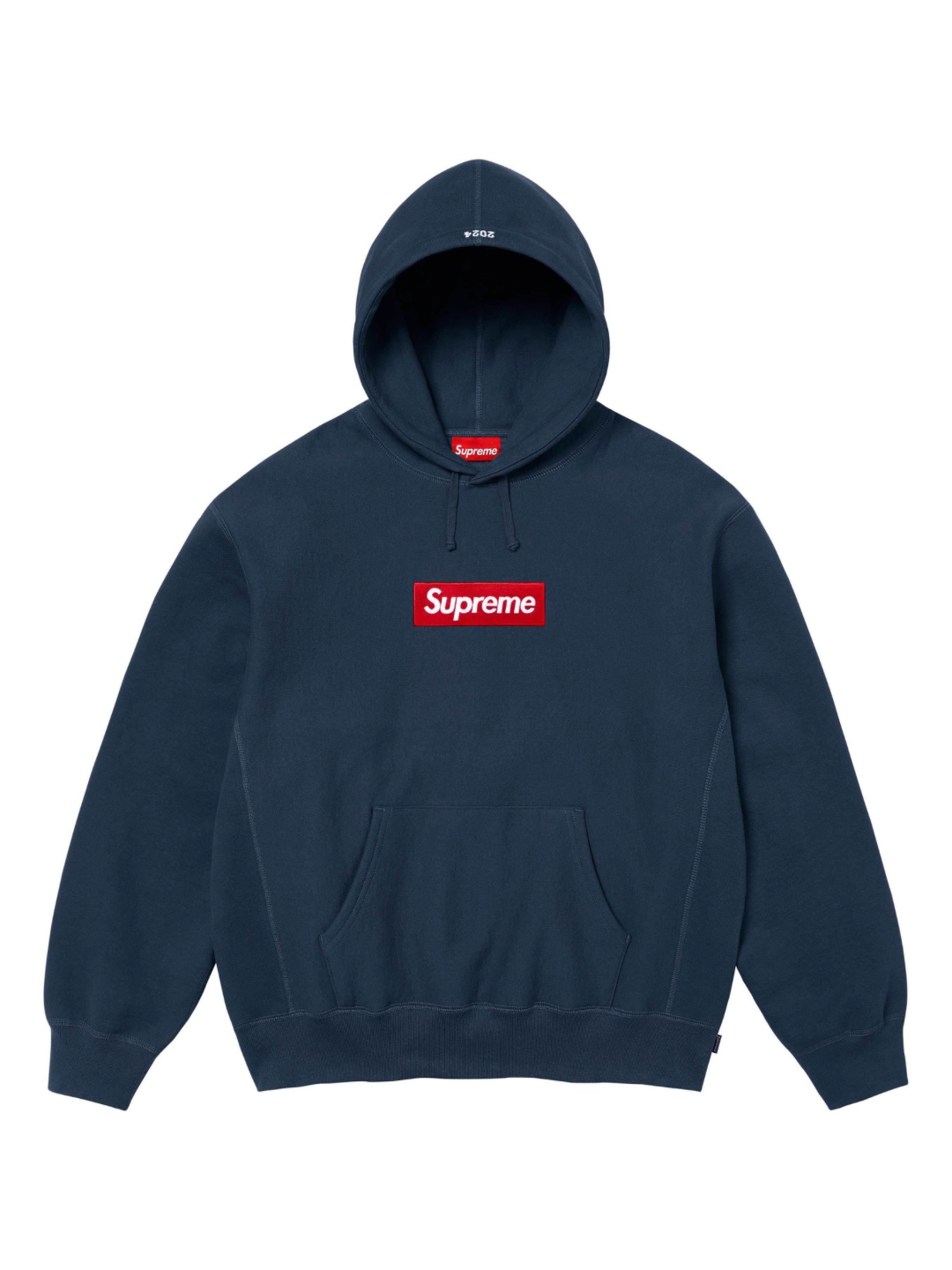 Supreme Box Logo Hooded Sweatshirt Navy