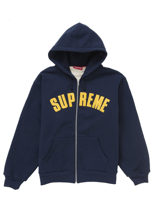 Supreme Arc Thermal Zip Up Hooded Sweatshirt Navy