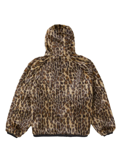 Supreme Faux Fur Reversible Hooded Track Jacket Black