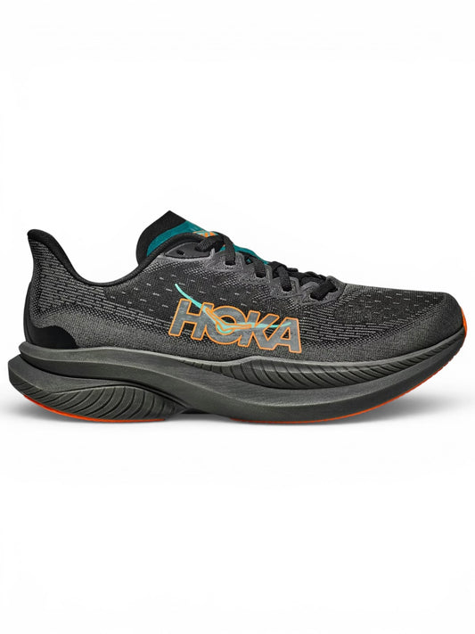 Hoka One One Mach 6 Black Electric Tangerine
