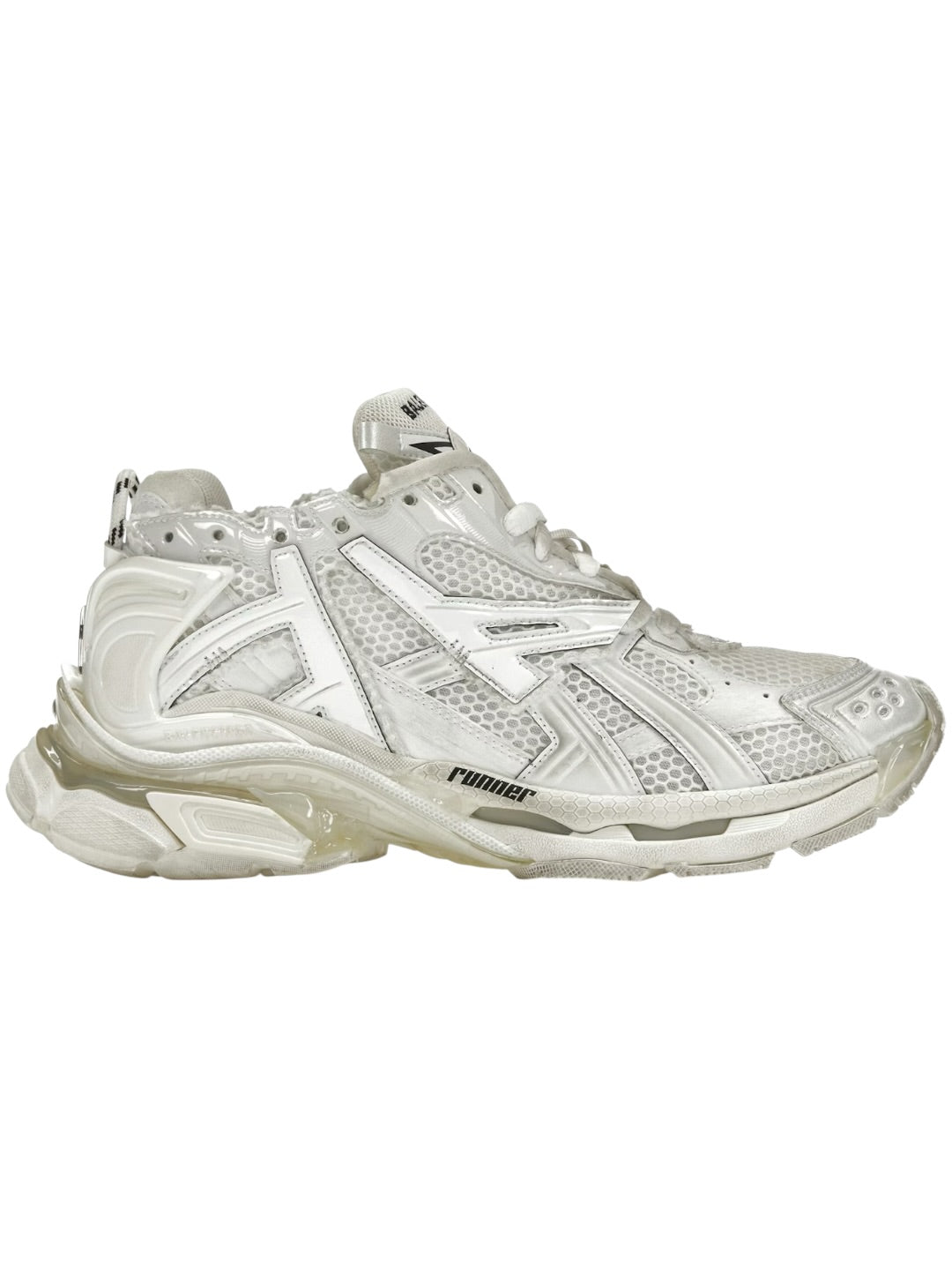 Balenciaga Leather Runner Free White