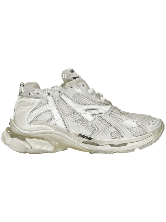 Balenciaga Leather Runner Free White
