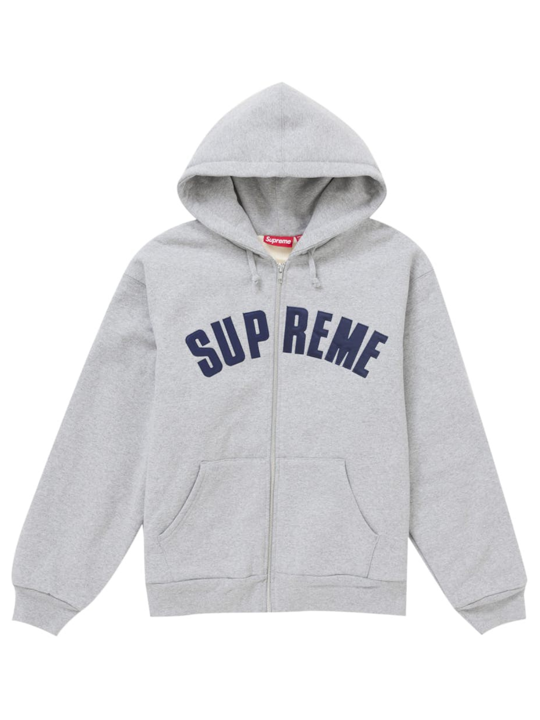 Supreme Arc Thermal Zip Up Hooded Sweatshirt Gray