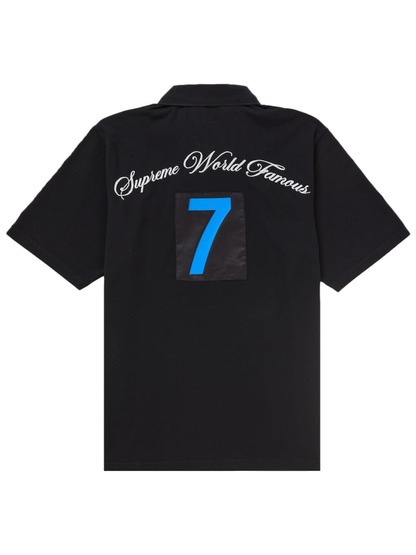 Supreme Cursive Polo Black