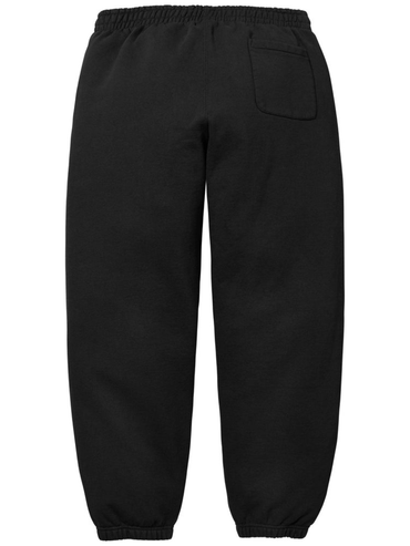 Supreme Satin Applique Sweatpants Black