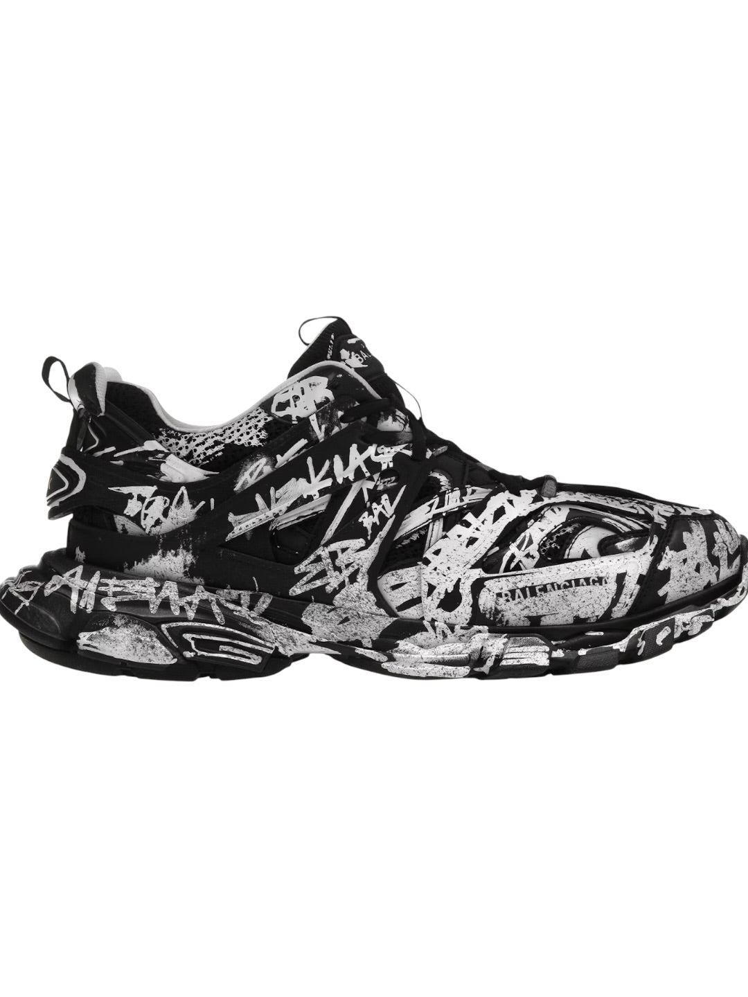 Balenciaga Track Graffiti Black and White