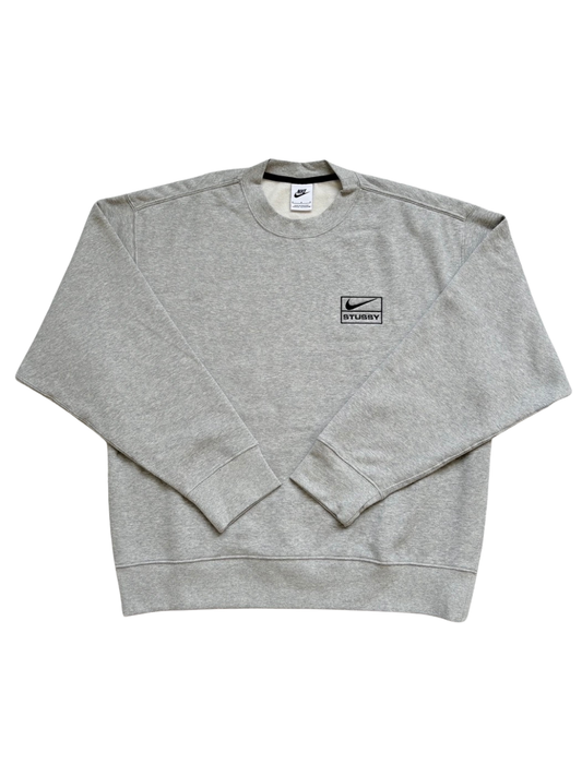 Nike x Stussy Crewneck Sweater Gray