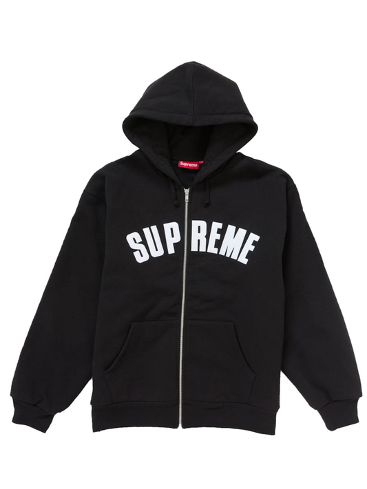 Supreme Arc Thermal Zip Up Hooded Sweatshirt Black