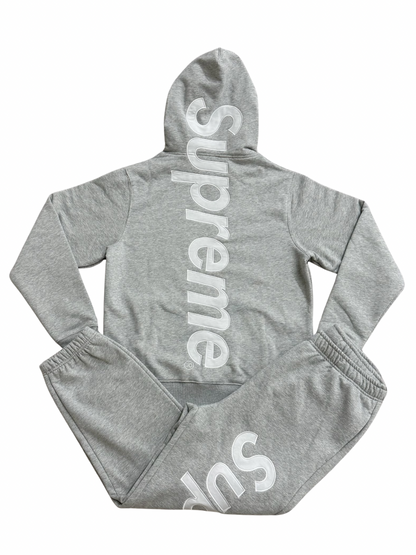 Supreme Satin Applique Tracksuit Gray