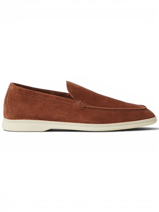 Loro Piana Mokassin Summer Walk Brown Whiskey