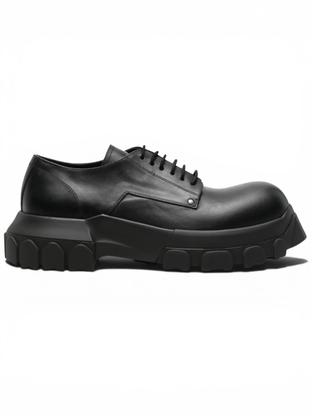 Rick Owens Lido Lace Up Bozo Tractor Black