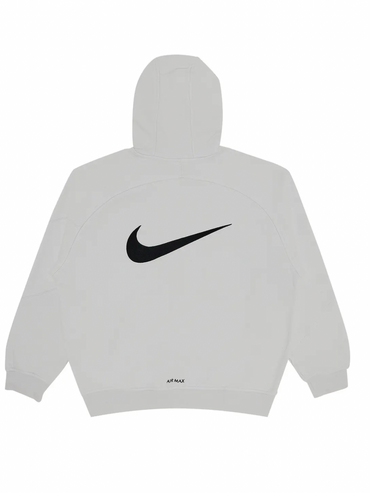 Supreme Nike Zip Up Hooded Sweatshirt Heather White