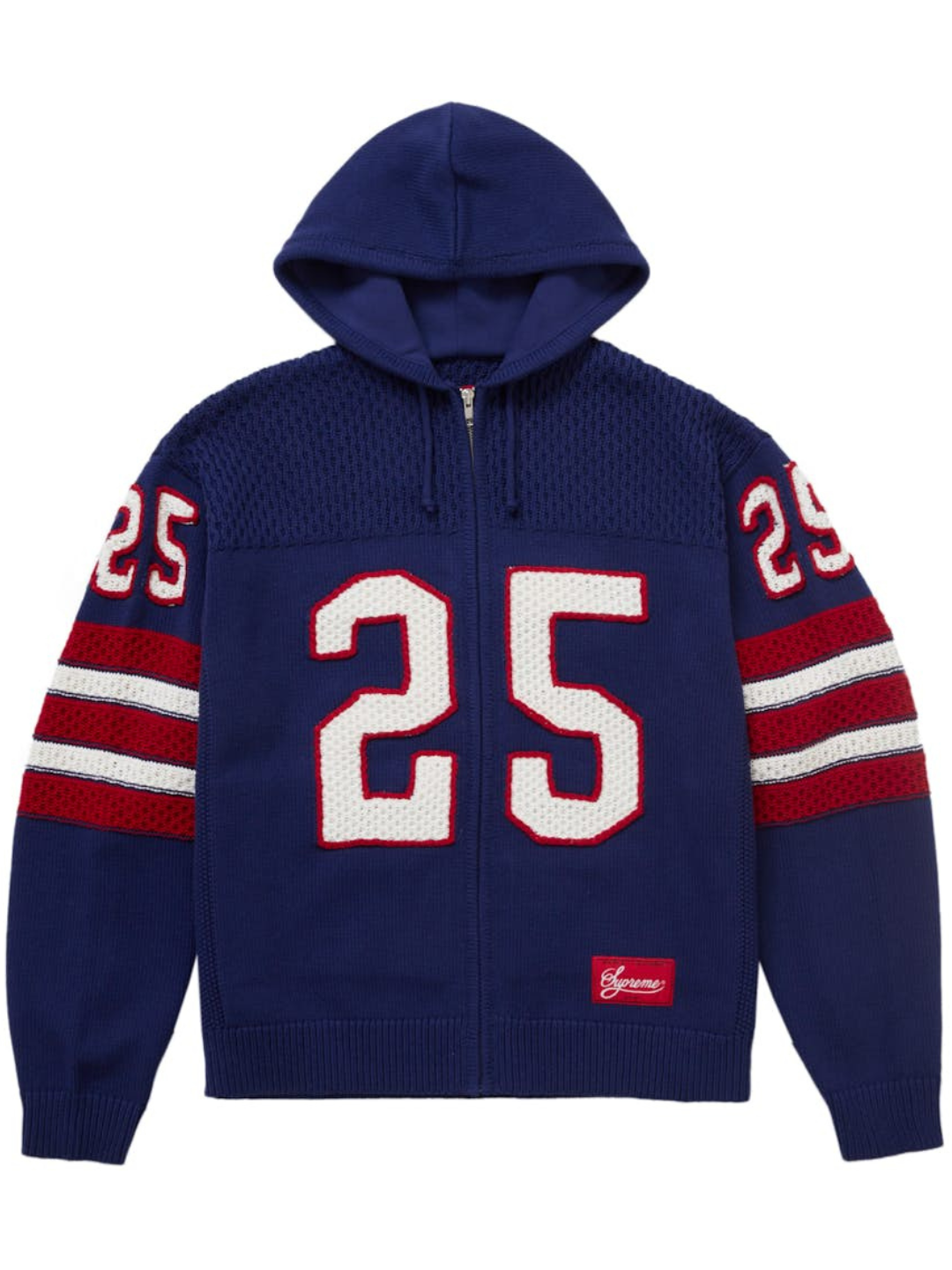 Supreme Sport Zip Up Hooded Sweater (fw25) Blue