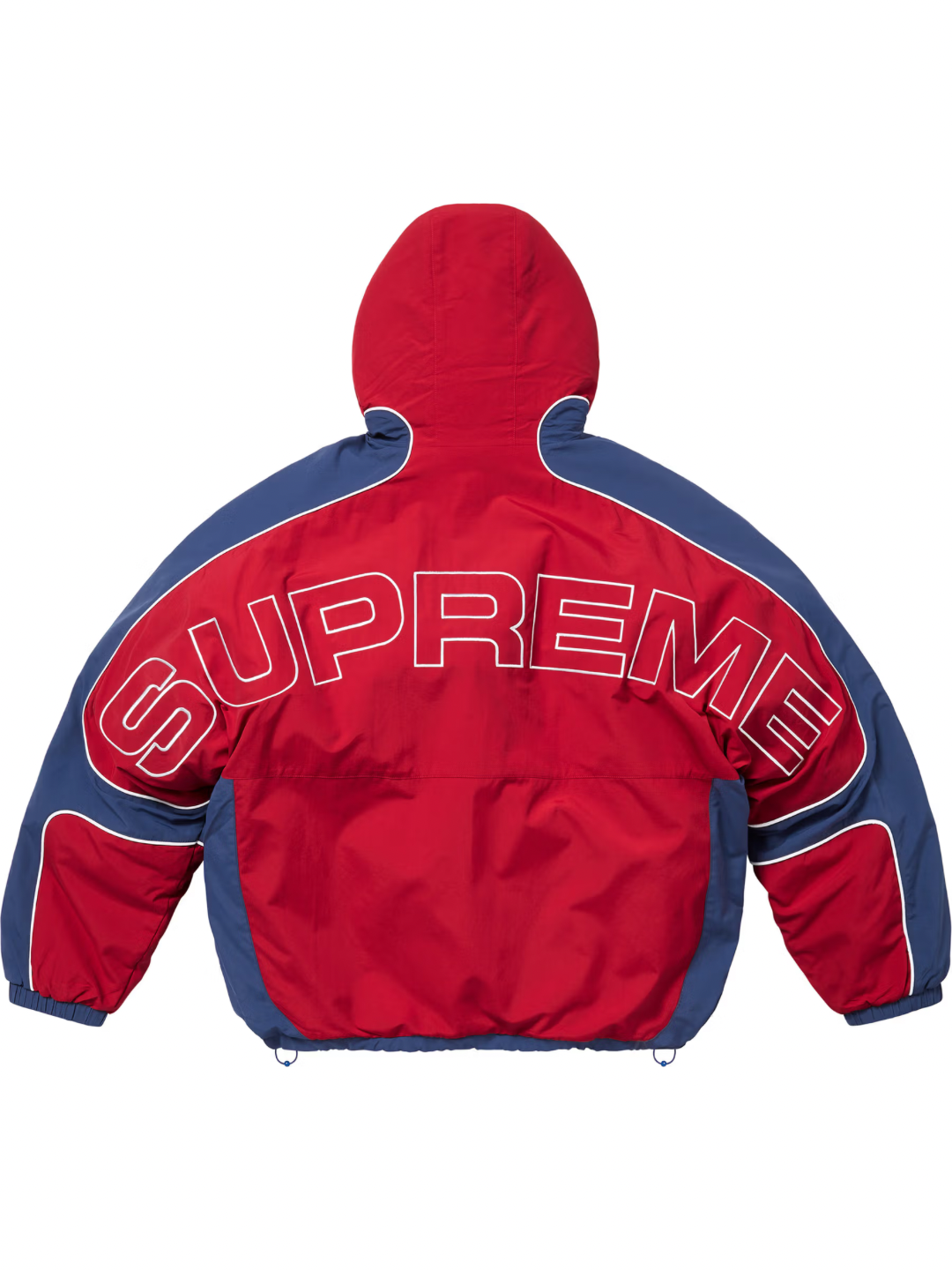 Supreme Faux Fur Reversible Hooded Track Jacket Red
