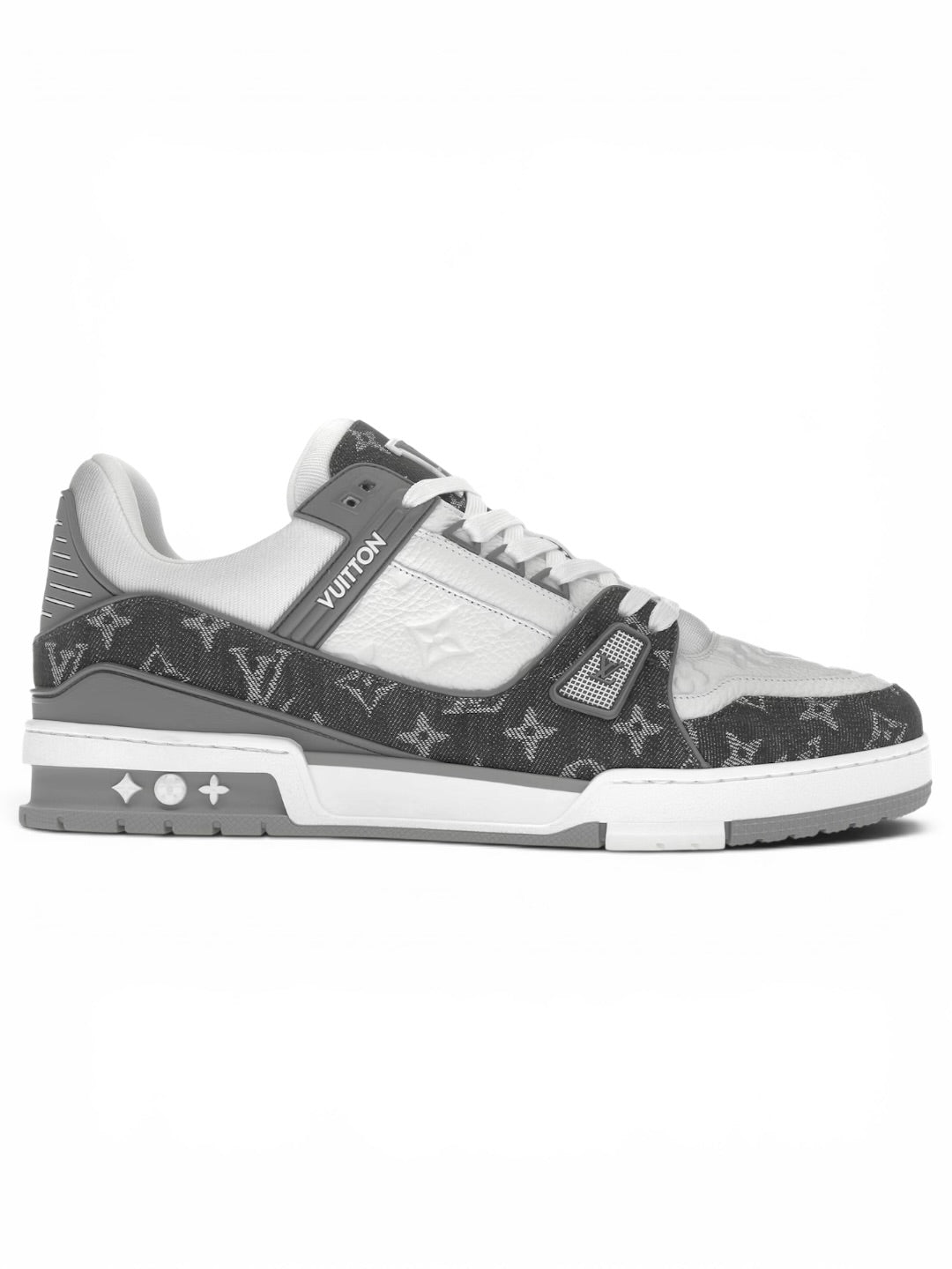 Louis Vuitton LV Sneakers Monogram Denim Grey White