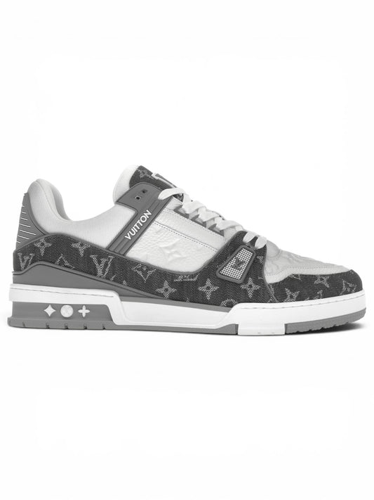 Louis Vuitton LV Sneakers Monogram Denim Grey White
