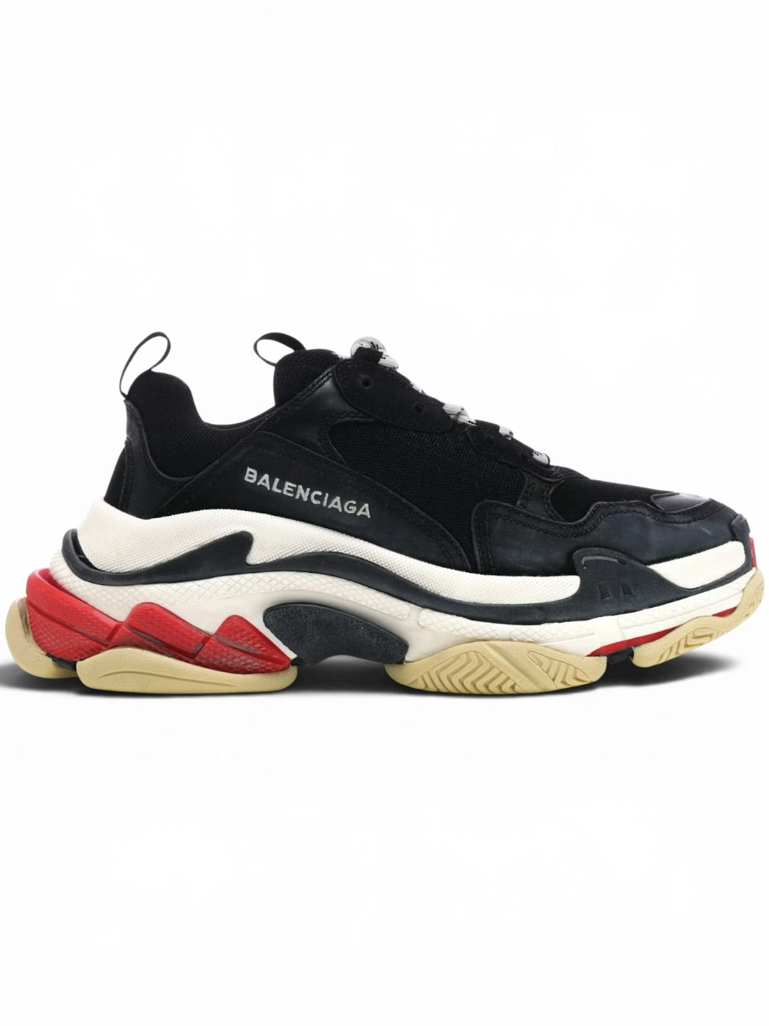 Balenciaga Triple S Black White Red