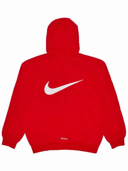 Supreme Nike Zip Up Hooded Sweatshirt Heather Red