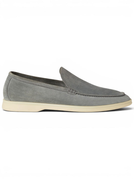 Loro Piana Mokassin Summer Walk Gull Gray