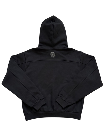 Mertra Double Hooded Hoodie Black