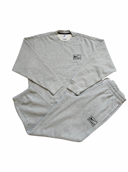 Nike x Stussy Crewneck Tracksuit Gray