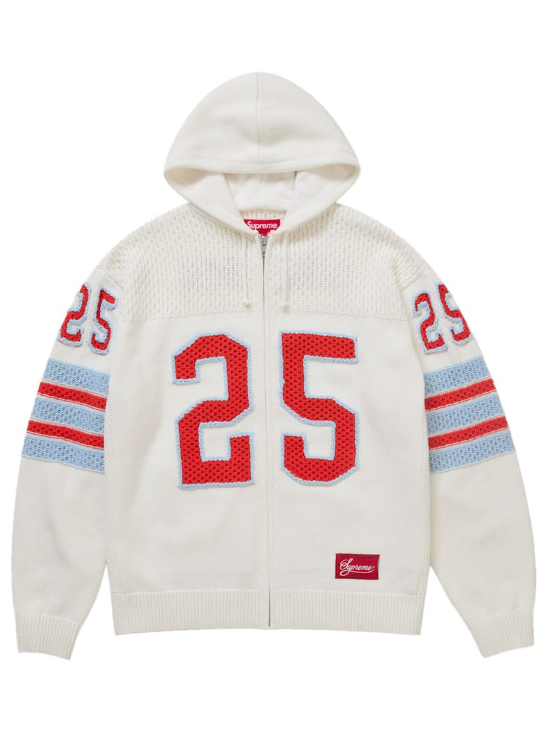 Supreme Sport Zip Up Hooded Sweater (fw25) White