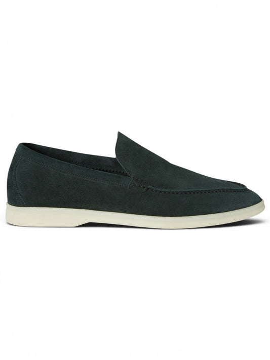 Loro Piana Mokassin Summer Walk Dark Green
