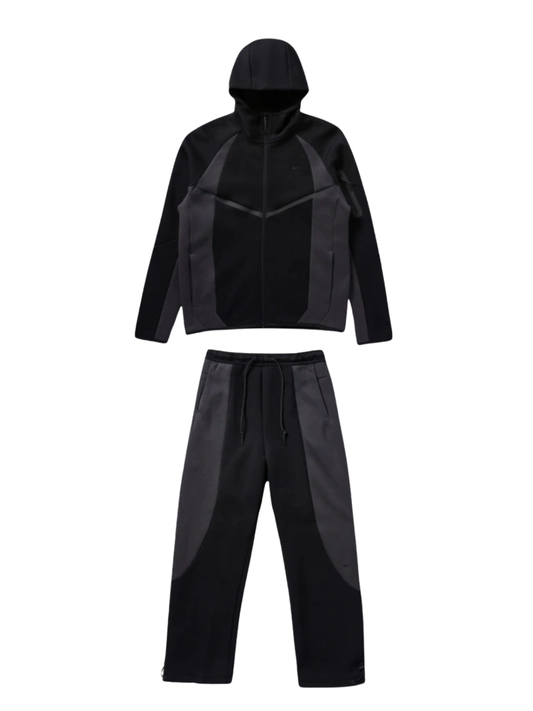 Nike Tech Fleece 2026 Premium Pro FZ Tracksuit Black Anthracite