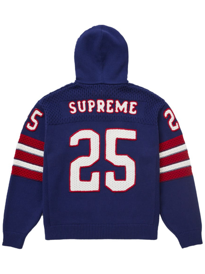 Supreme Sport Zip Up Hooded Sweater (fw25) Blue