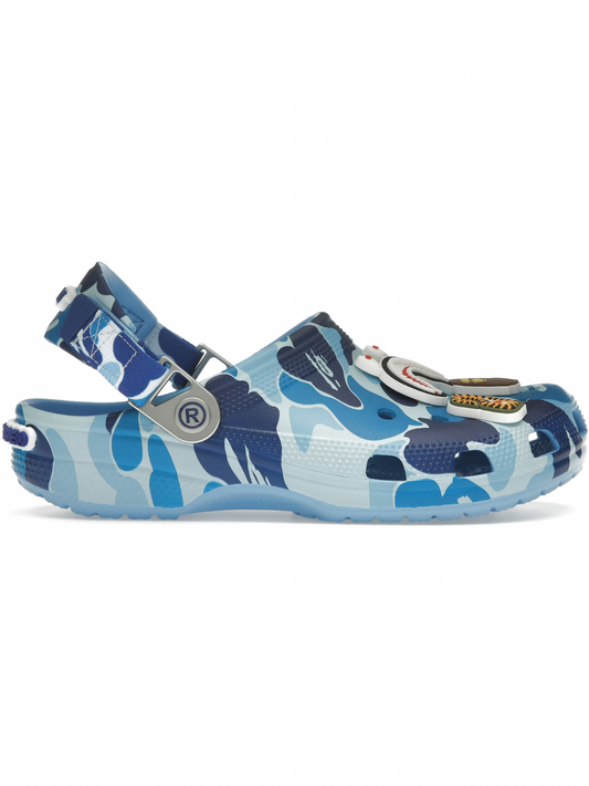 Crocs Classic Clog A Bathing Ape ABC Camo Blue