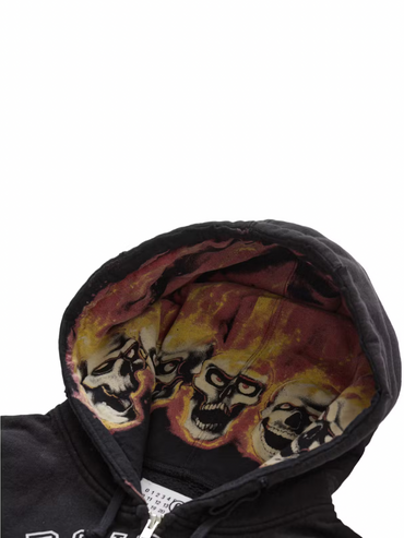 Supreme MM6 Maison Margiela Zip Up Hooded Sweatshirt Black