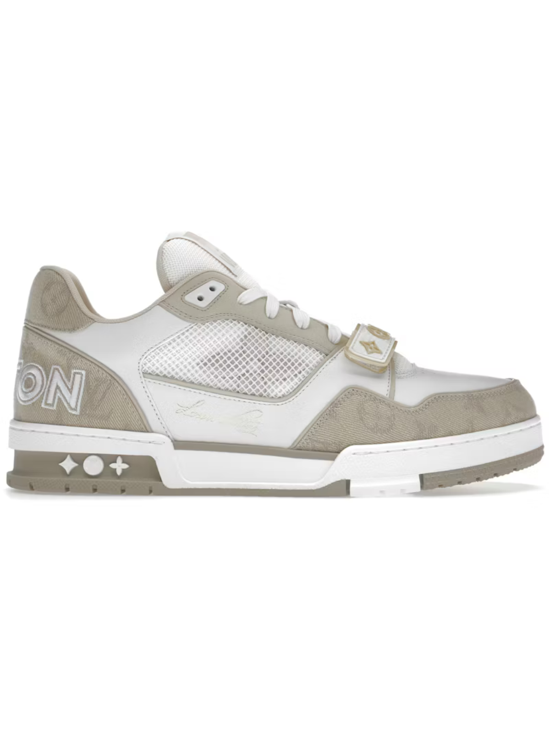 Louis Vuitton Trainer
Monogram Denim Beige White