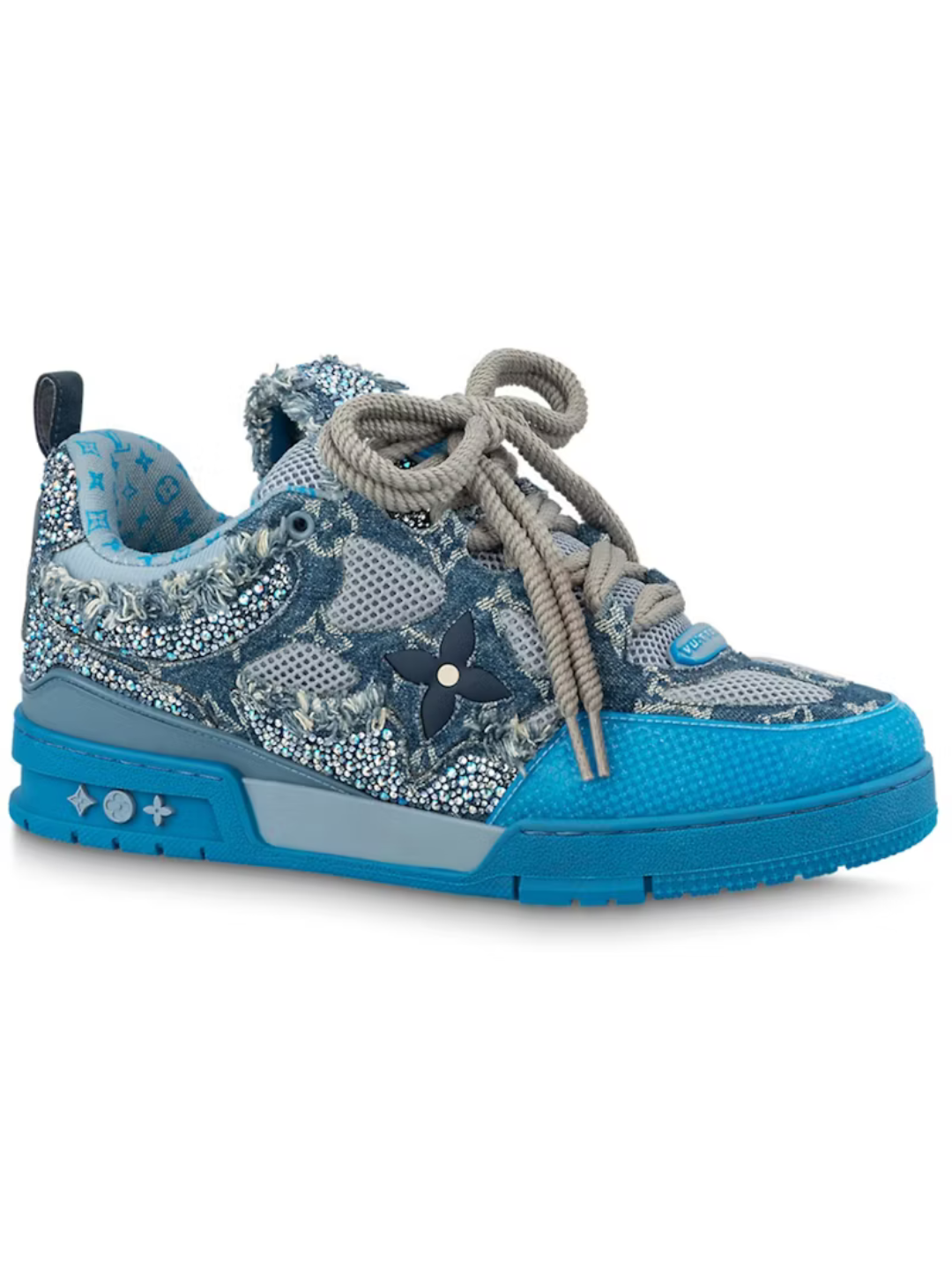 Louis Vuitton Skate Trainer Monogramma Swarovski Blue