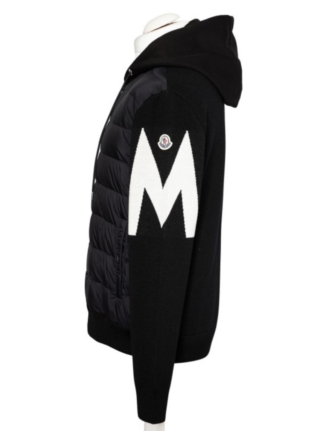 Moncler Padded Hooded Jacket Black