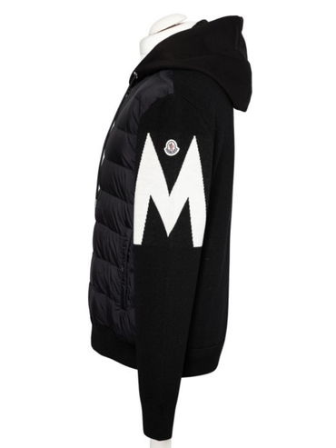 Moncler Padded Hooded Jacket Black
