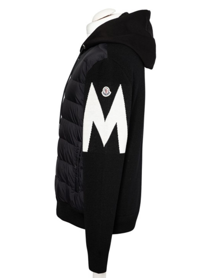 Moncler Padded Hooded Jacket Black