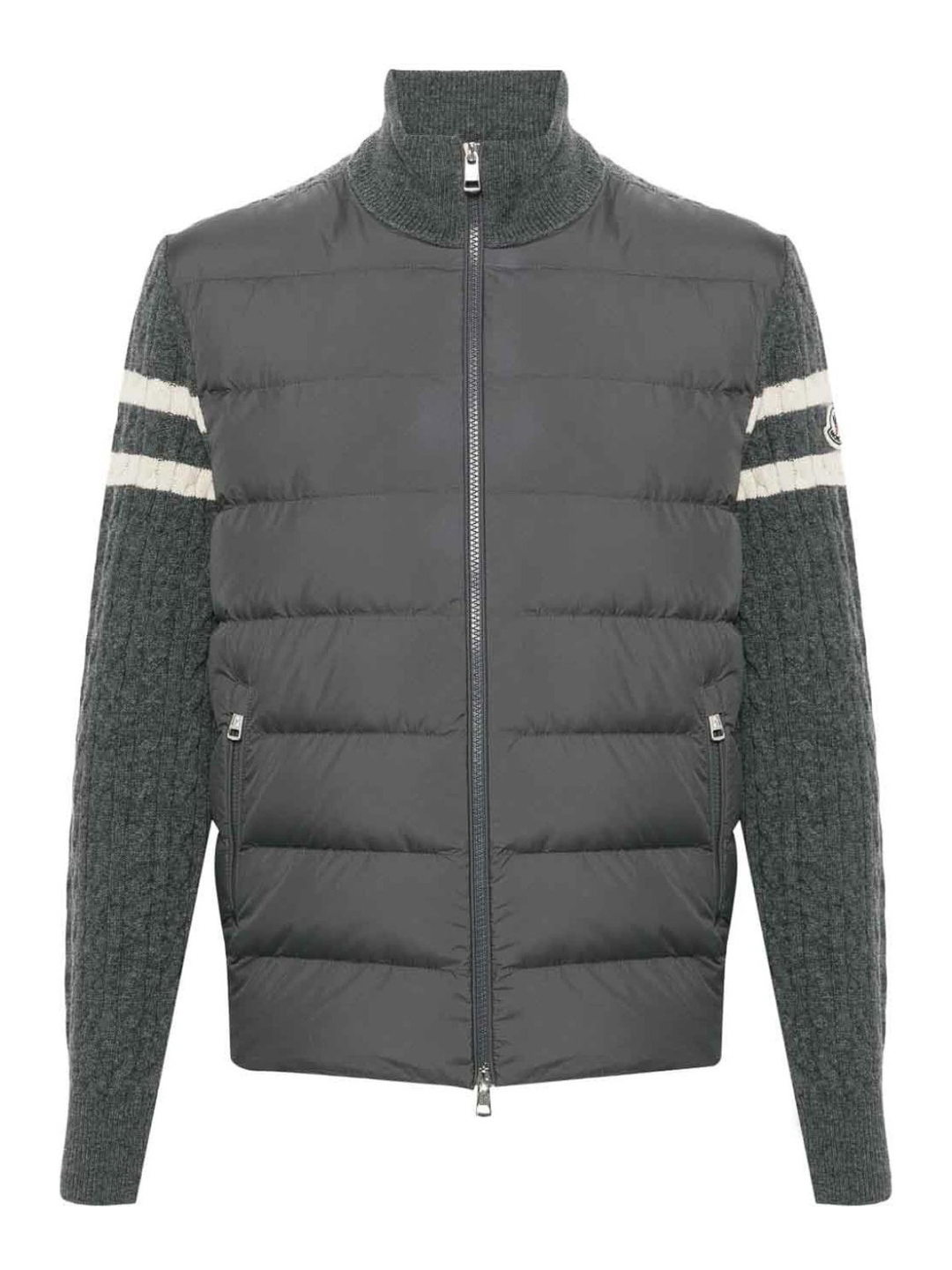 Moncler Tricot Cardigan Grey