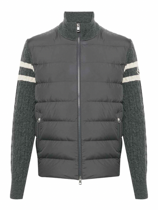 Moncler Tricot Cardigan Grey