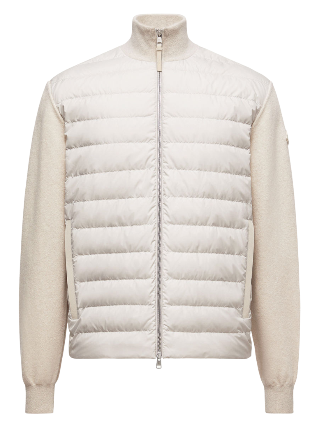 Moncler Quilted Cardigan White