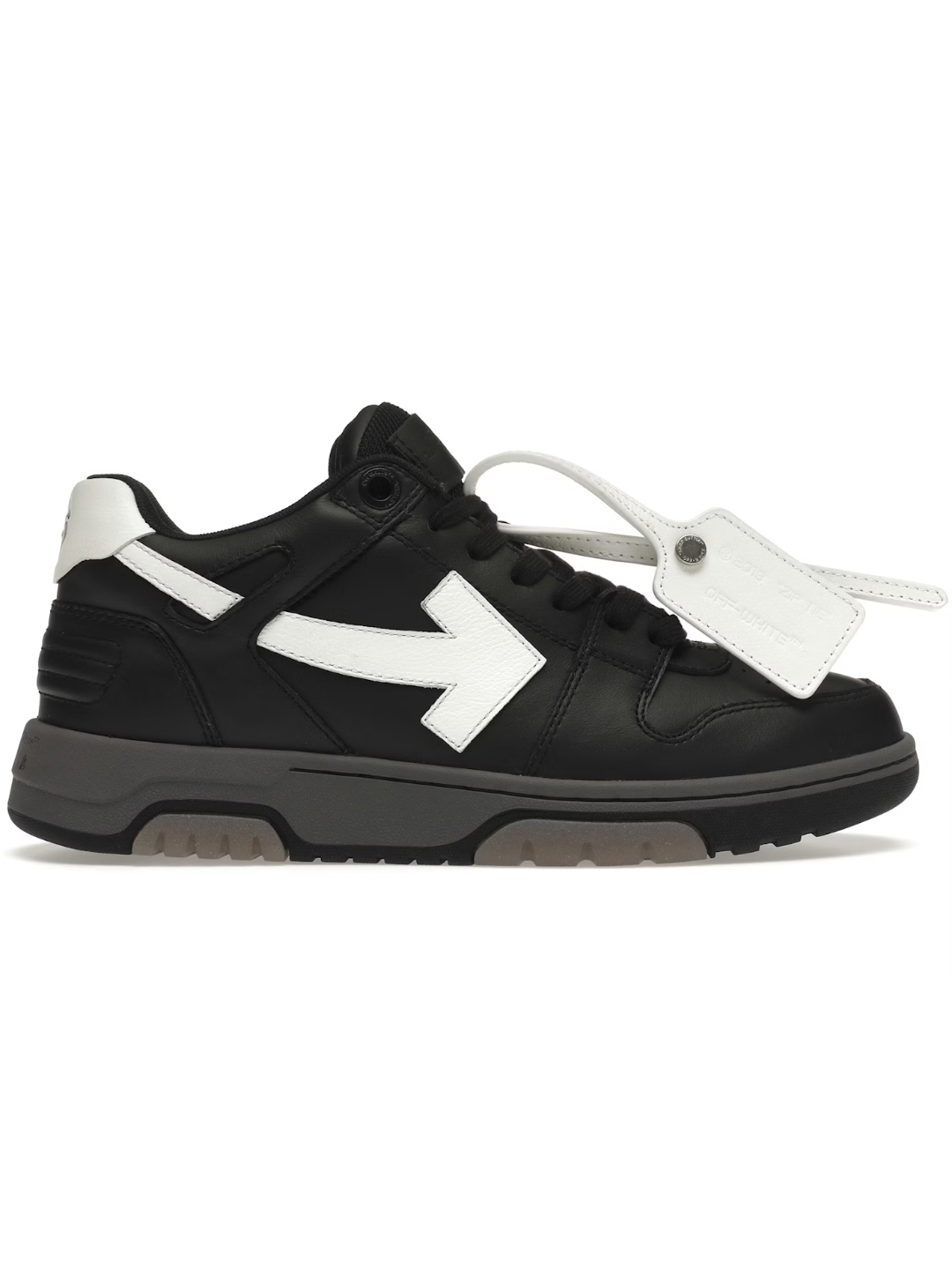 OFF-WHITE Out Of Office OOO Low Tops Black Grey White