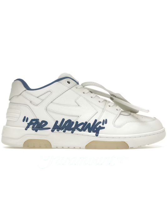 OFF-WHITE Out Of Office OOO Low Tops For Walking White Blue