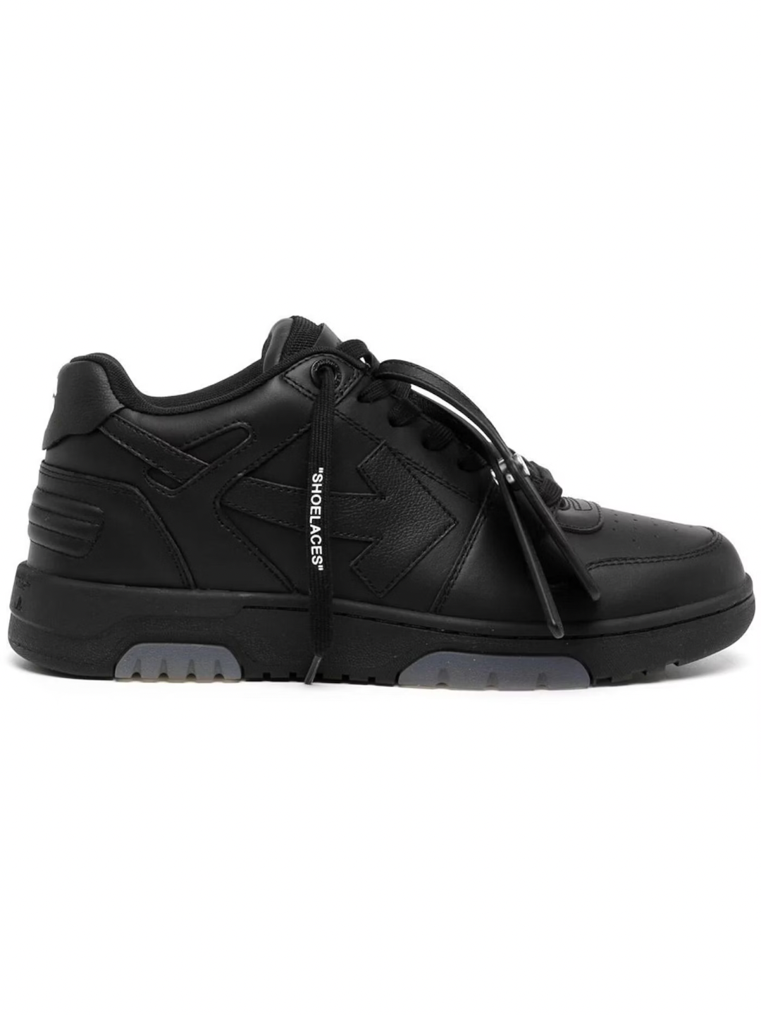 OFF-WHITE Out Of Office OOO Low Tops Black