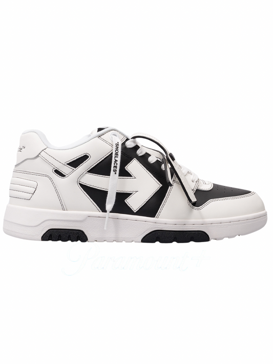OFF-WHITE Out Of Office OOO Low Tops White Black