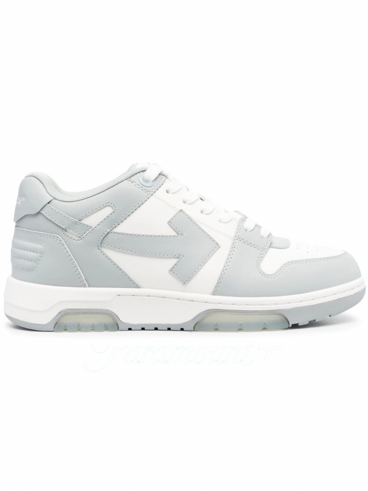 OFF-WHITE Out Of Office OOO Low Tops White Grey