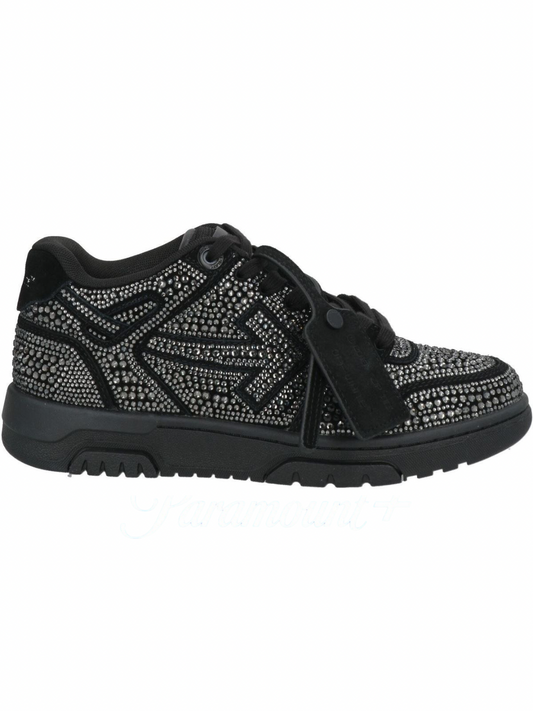 OFF-WHITE Out Of Office OOO Low Black Strass