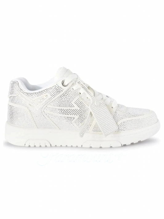 OFF-WHITE Out Of Office OOO Low White Strass
